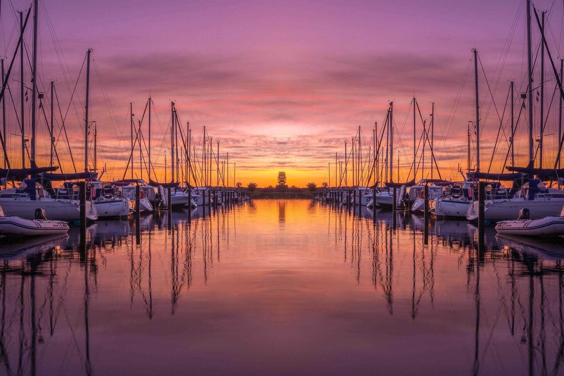 Marina sunset