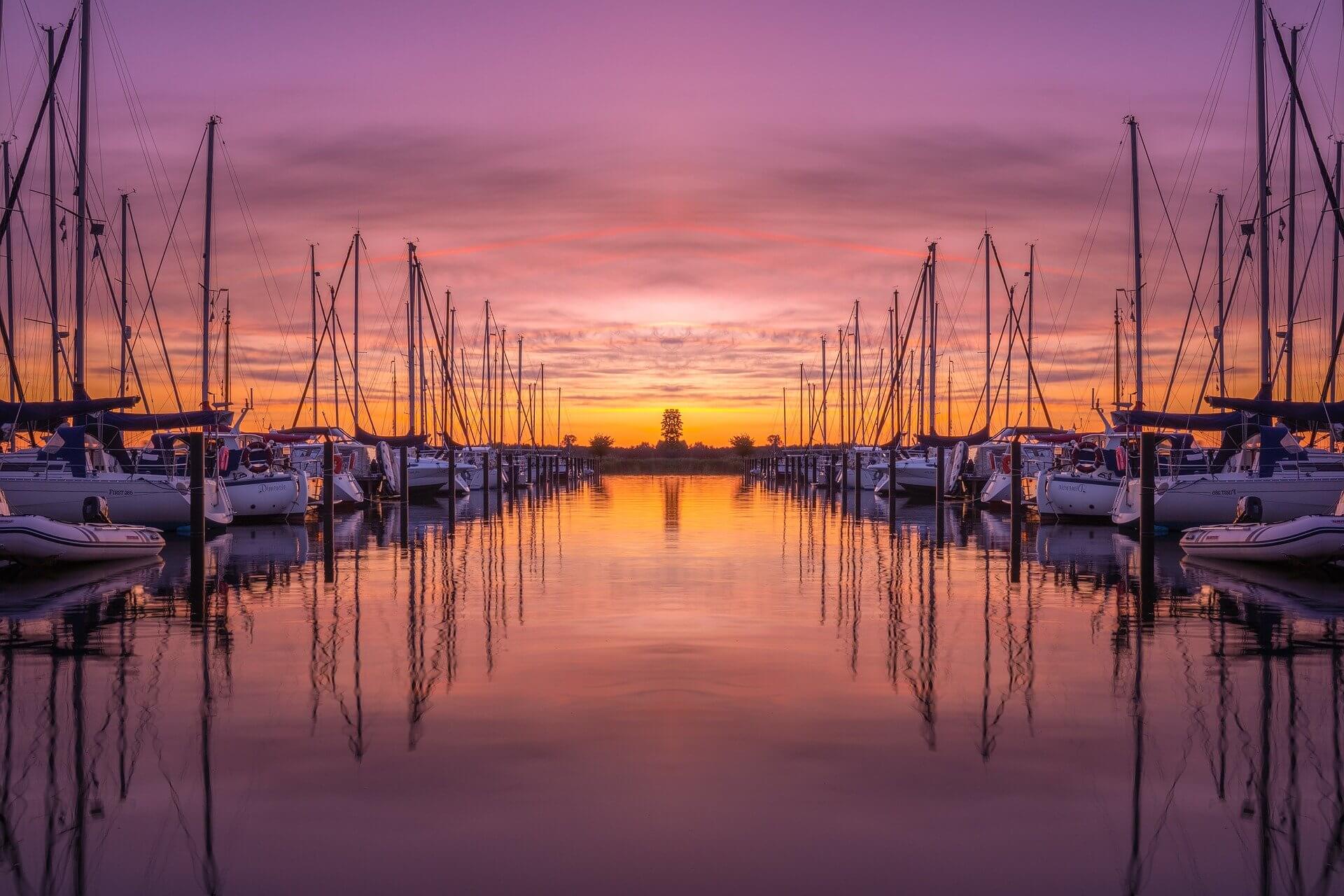 Marina sunset