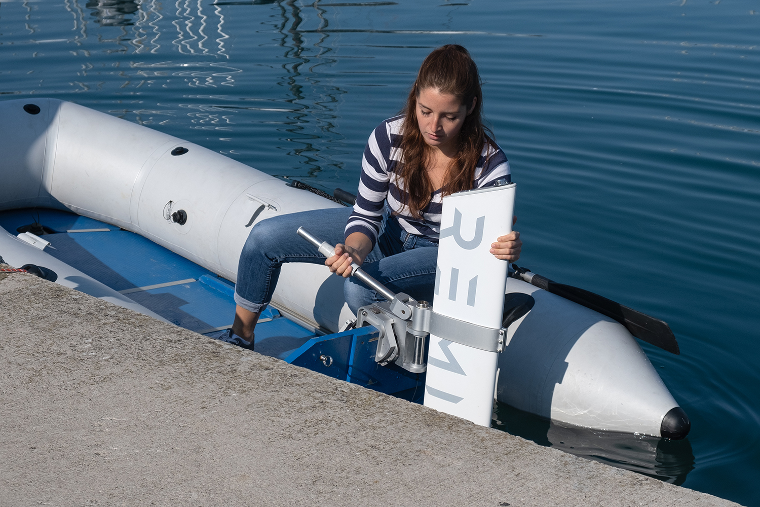 RemigoOne electric boat drive system in action