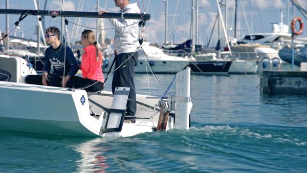 RemigoOne powered boat on the water